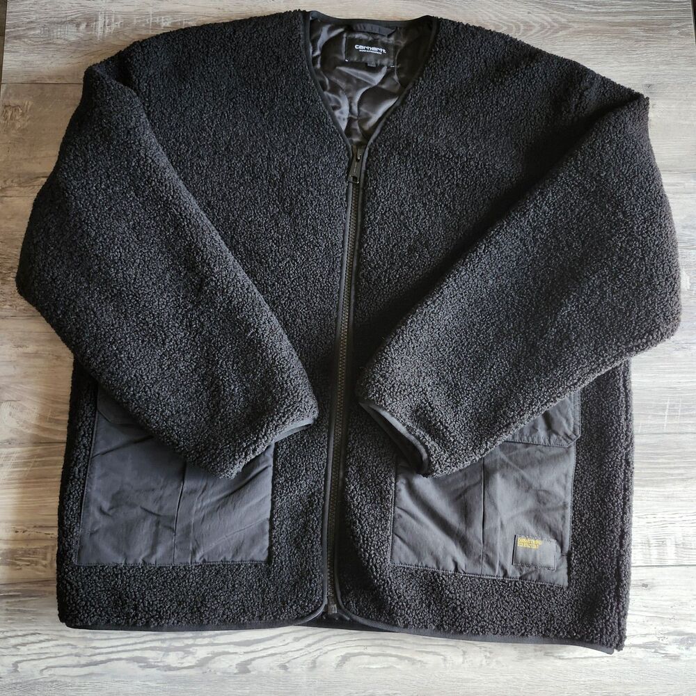 (XL) Men's Carhartt WIP Devin Liner panelled fleece jacket
